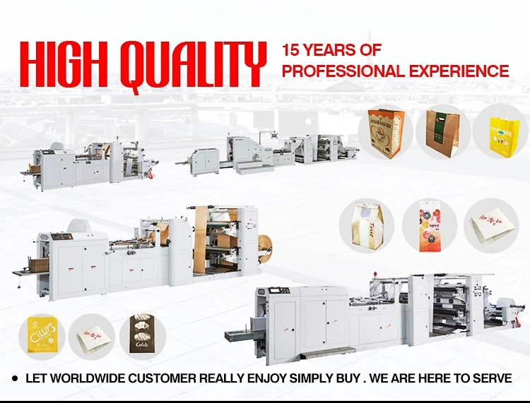 Lilin Hot Products Lmd-400+Lst-2700 Paper Bag Making Machinery with Printing Unit for Bread Paper Bag