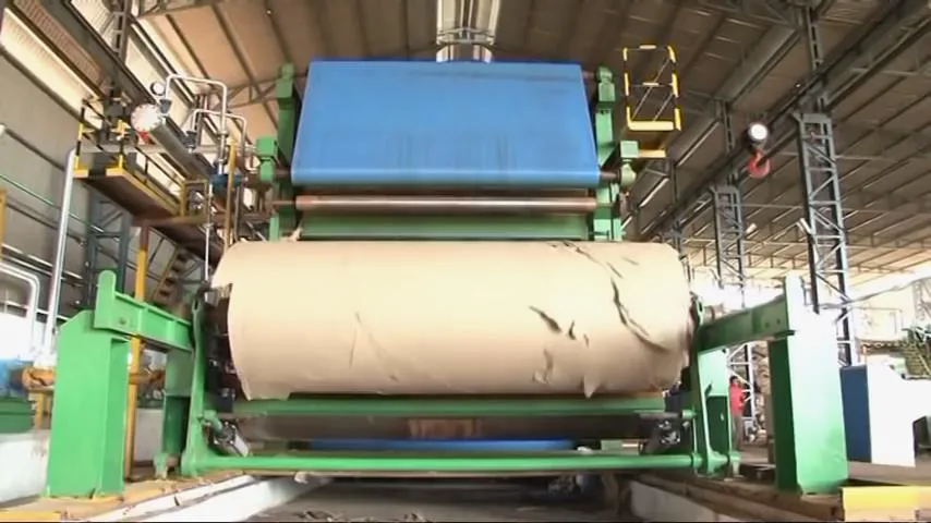 Big Roll Kraft Paper Making Machine Waste Paper Recycle Production Line