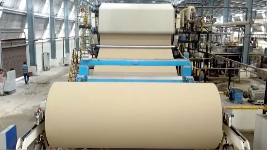 大ロールクラフト紙製造機、古紙リサイクル生産ライン